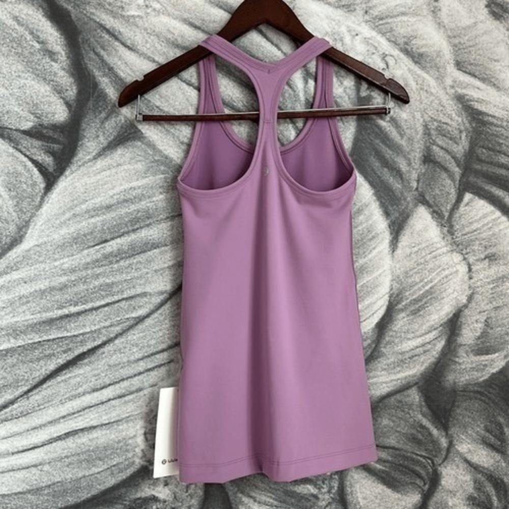 LULULEMON Cool Racerback tank Everlux jubilee Purple Lilac NWT SIZE 4 - Picture 5 of 6